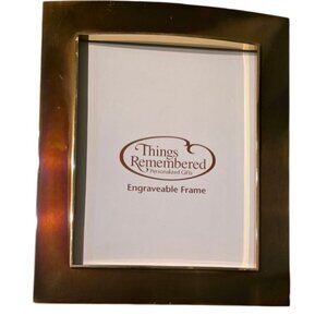 Things Remembered Engraveable Gold-Tone Picture Frame 7" X 9" Rectangular Design